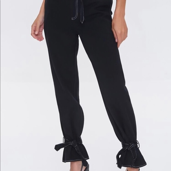 Forever 21 Paperbag Ankle-Tie Pants - Picture 2 of 5